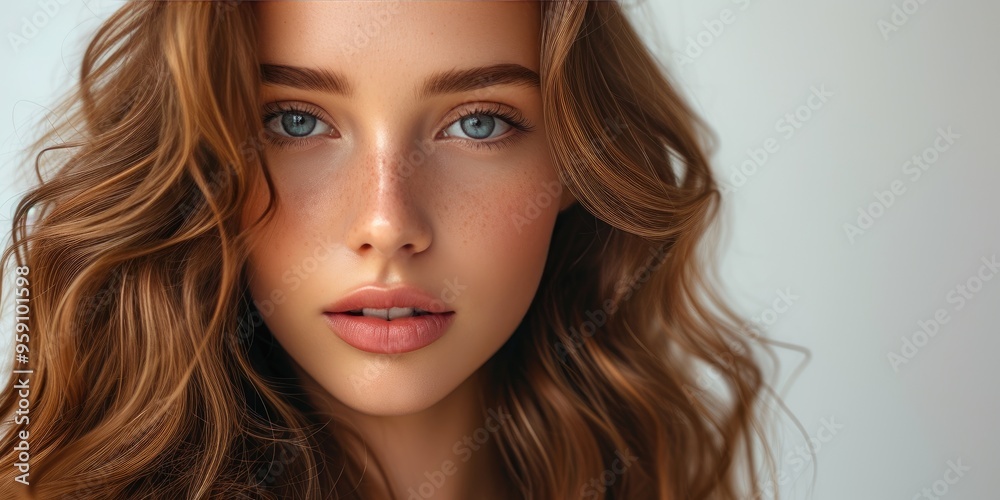 Charming Model with Silky Long Curls Charming Model with Silky Long Curls
