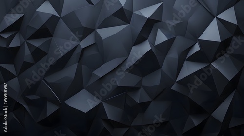 Dark gray geometric background with dark gray triangular shapes