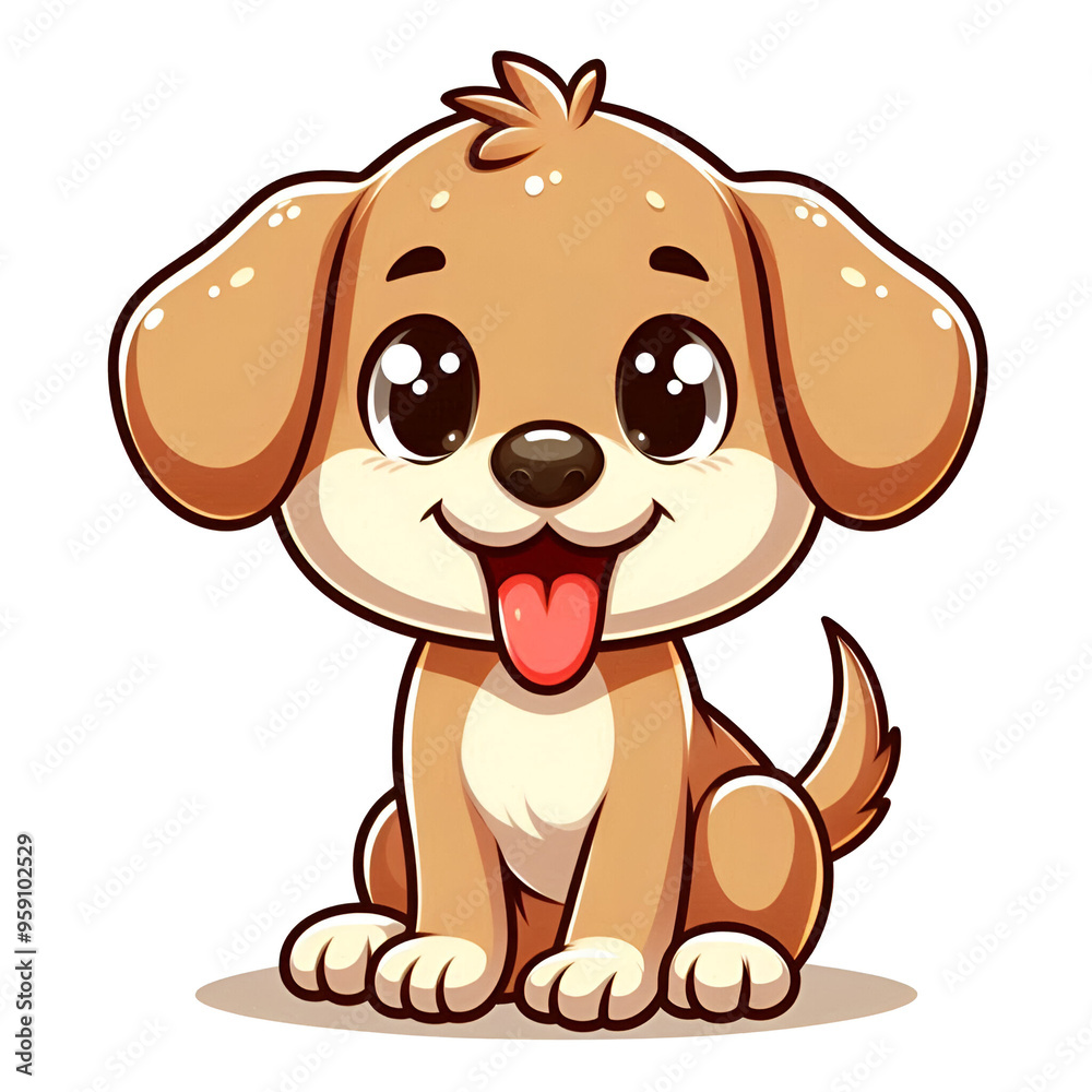 Cartoon cute puppy Cartoon cute puppy