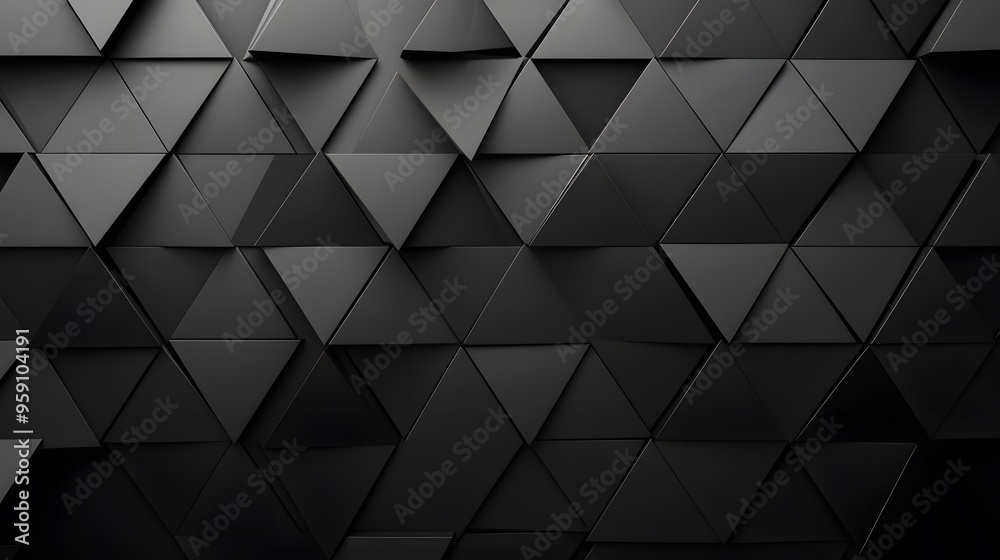 Dark gray geometric background with dark gray triangular shapes Dark gray geometric background with dark gray triangular shapes