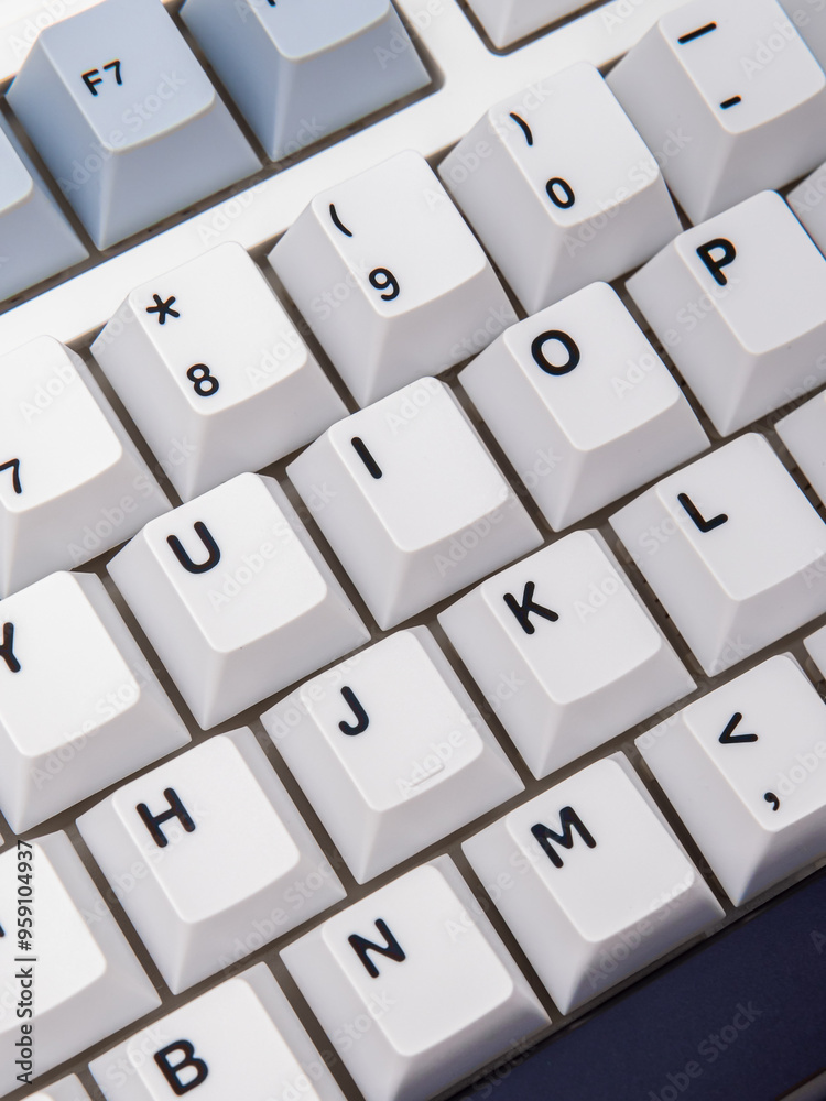 Keyboard keys closeup. Vertical. Mechanical gaming keyboard Keyboard keys closeup. Vertical. Mechanical gaming keyboard