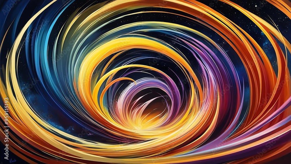Fototapeta premium colorful circular design, dynamic color combinations
