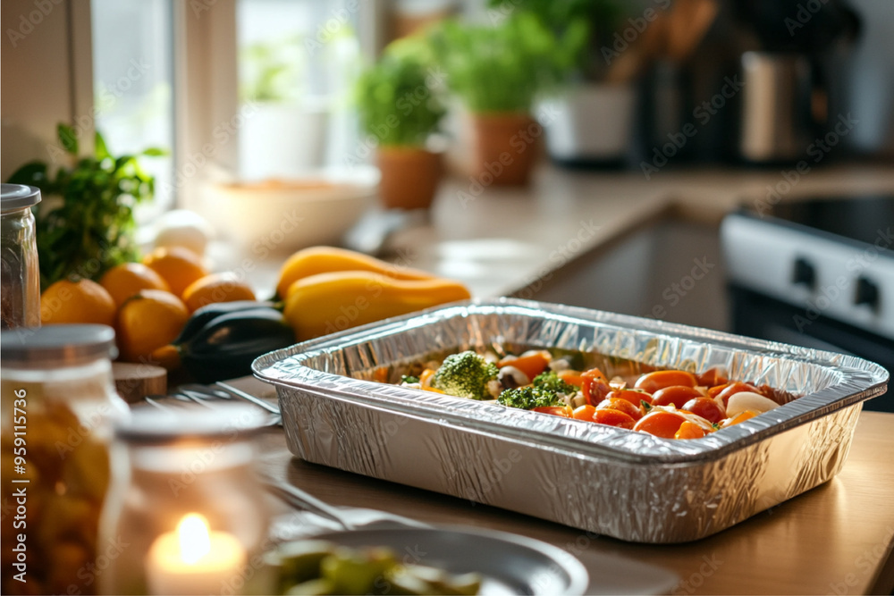 A cozy home kitchen setting where someone is preparing a meal. The scene features warm lighting, a well-organized counter with ingredients, and a person focused on cooking, creating an inviting . A cozy home kitchen setting where someone is preparing a meal. The scene features warm lighting, a well-organized counter with ingredients, and a person focused on cooking, creating an inviting .