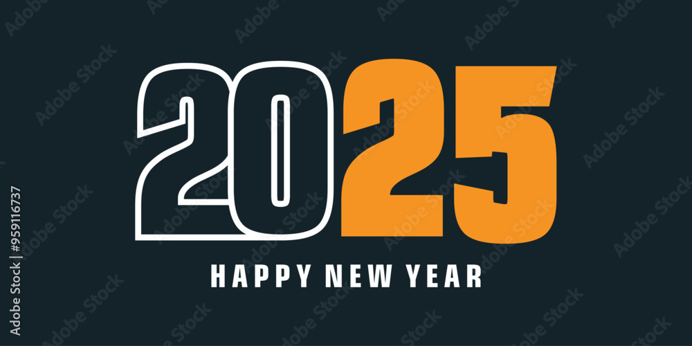 2025 design logo idea with creative modern style 2025 design logo idea with creative modern style