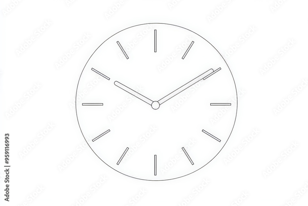 A simple white line drawing of a clock with hour and minute hands, outlined in clean, minimalist lines. The drawing captures the essence of time with simplicity and clarity. A simple white line drawing of a clock with hour and minute hands, outlined in clean, minimalist lines. The drawing captures the essence of time with simplicity and clarity.