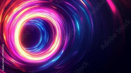 Sci-fi concept spiral background