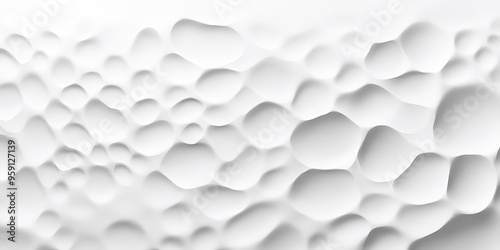 A white surface with a hammered texture, giving it a slightly uneven and dimpled appearance. The texture adds a tactile quality and visual complexity to the clean white background. photo