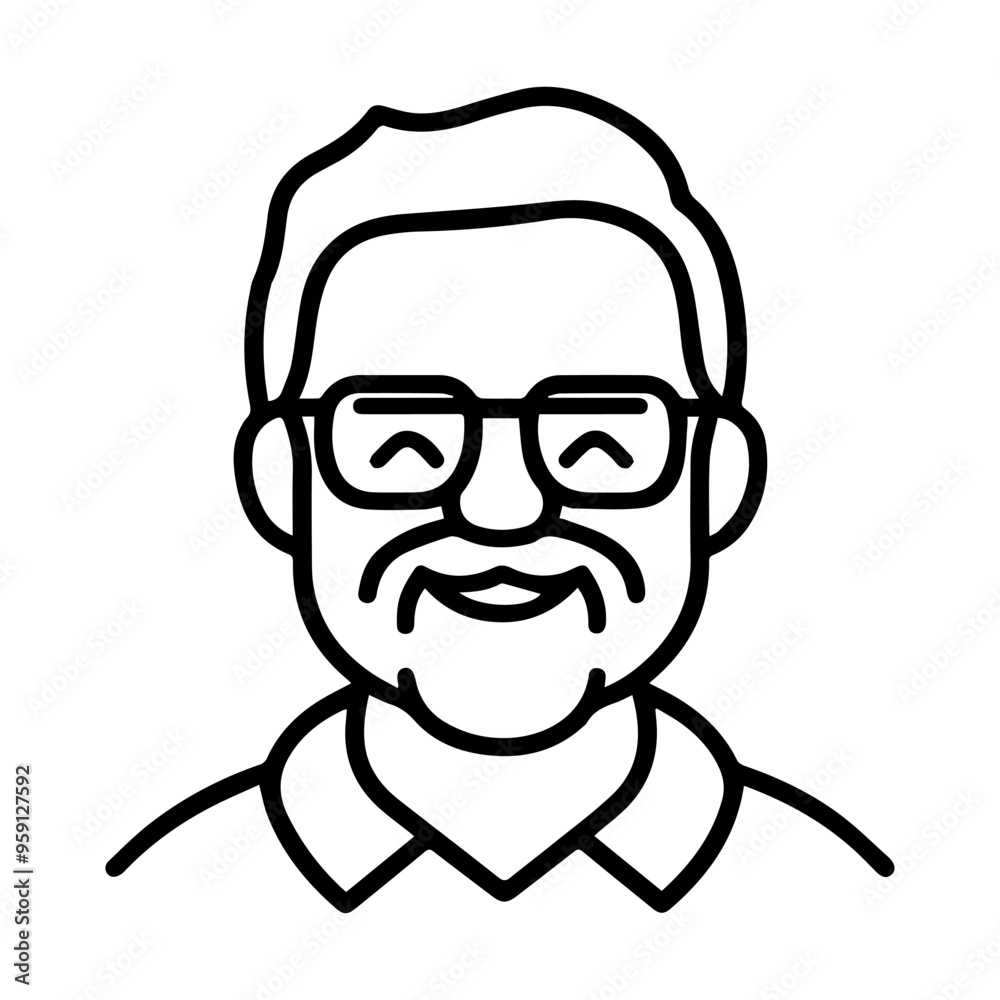 senior icon or modern line symbol. Vector line art and icon design with bold outline. Black and white Pixel Perfect minimalistic symbol isolated white background. Silhouette simple thin sign senior icon or modern line symbol. Vector line art and icon design with bold outline. Black and white Pixel Perfect minimalistic symbol isolated white background. Silhouette simple thin sign