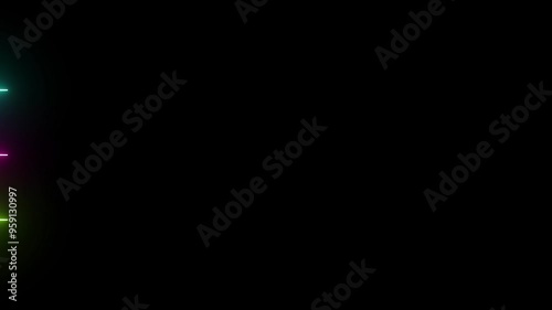 Wallpaper Mural Neon line Arrow sign symbol animation, Arrow animation on a black background. Arrow Loop Animation direction concept. Torontodigital.ca