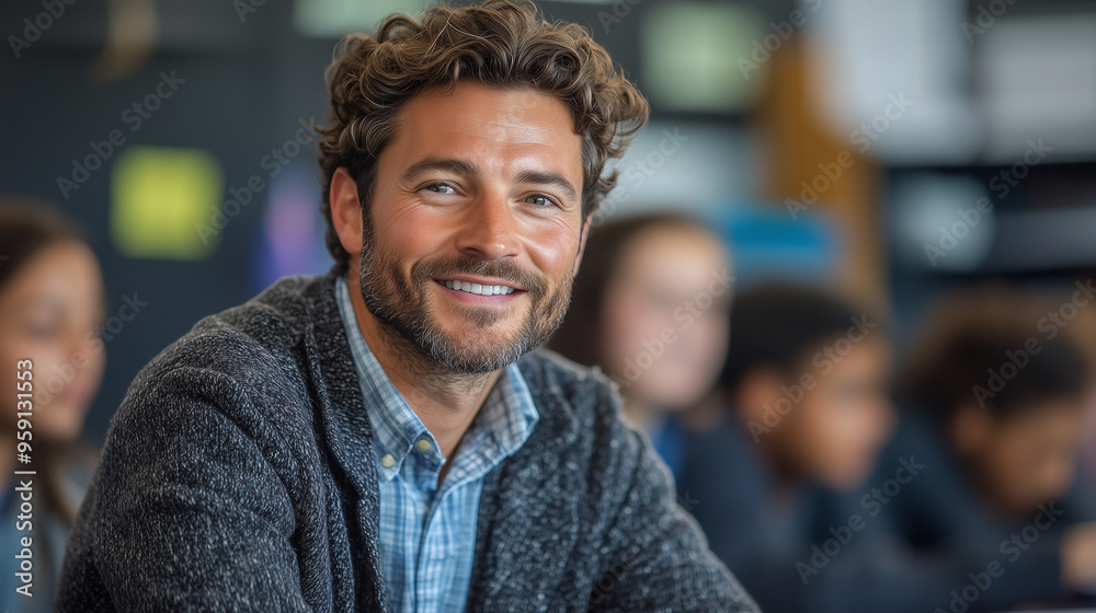 A teacher leading a class discussion on a complex topic, with students actively participating and taking notes. A teacher leading a class discussion on a complex topic, with students actively participating and taking notes.
