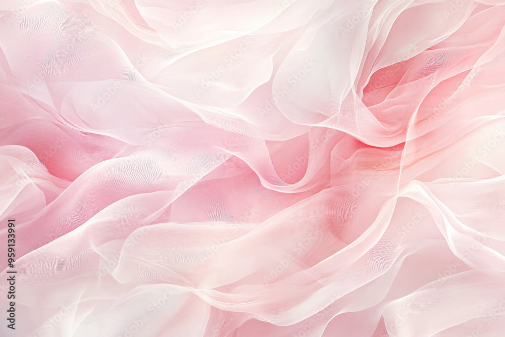 Fototapeta premium An exquisite abstract background with delicate patterns in blush pink and ivory. The design features a soft, refined texture and a graceful, elegant feel.