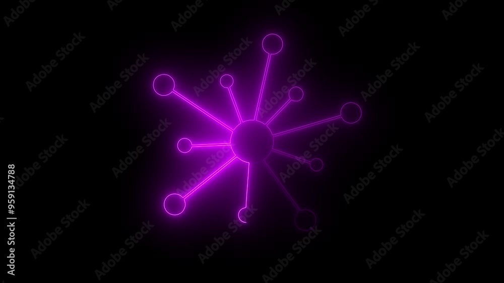 Global Internet connection system concept. Communication icon with pink color glowing neon. User icon network and line connection global communication digital technology. Social networking concept. Global Internet connection system concept. Communication icon with pink color glowing neon. User icon network and line connection global communication digital technology. Social networking concept.