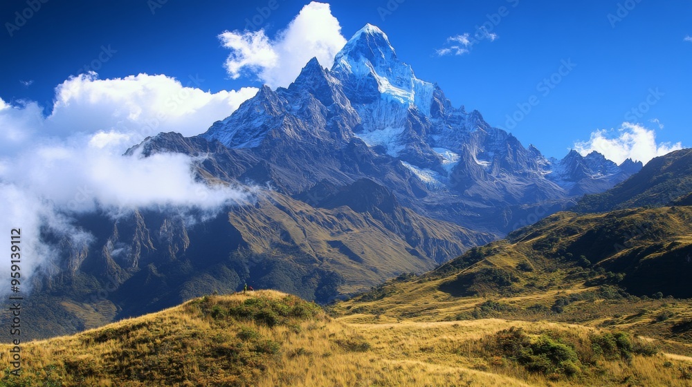 Naklejka premium Majestic Mountain Landscape