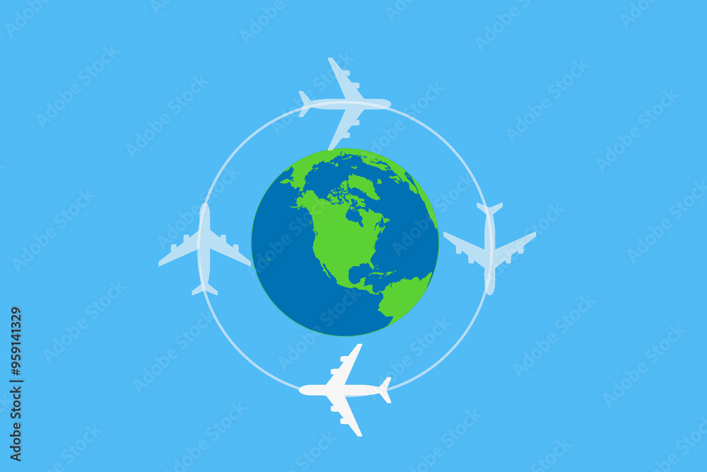 Fototapeta premium 国際民間航空デー