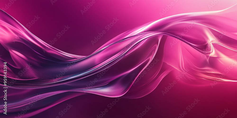 Naklejka premium A sleek magenta tones background with bold gradients and smooth, fluid shapes. The design creates a contemporary, high-impact look with vibrant color contrasts.