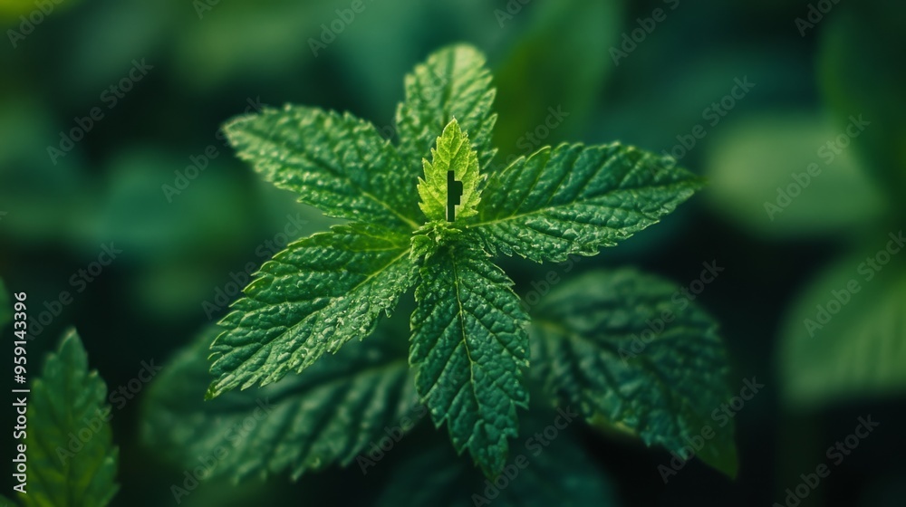 Mint Leaf in Focus Mint Leaf in Focus