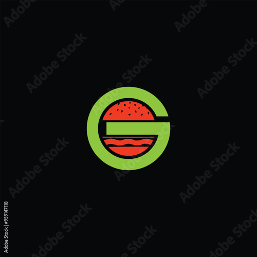 burger G logo design 