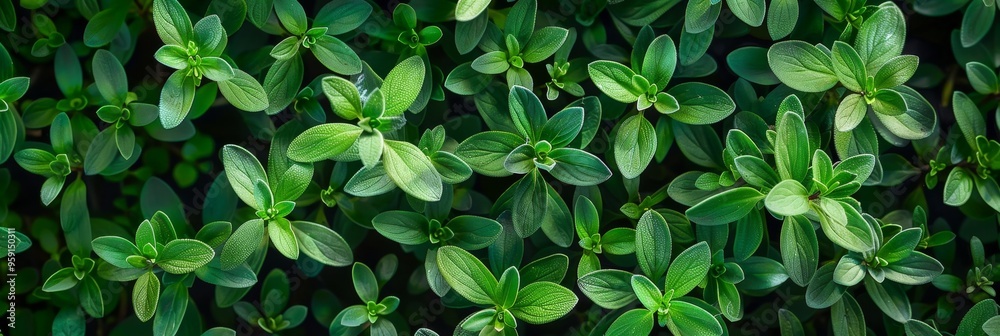 Thyme texture background, thymus leaf banner, Thymus vulgaris pattern, fresh herbal leaves banner Thyme texture background, thymus leaf banner, Thymus vulgaris pattern, fresh herbal leaves banner