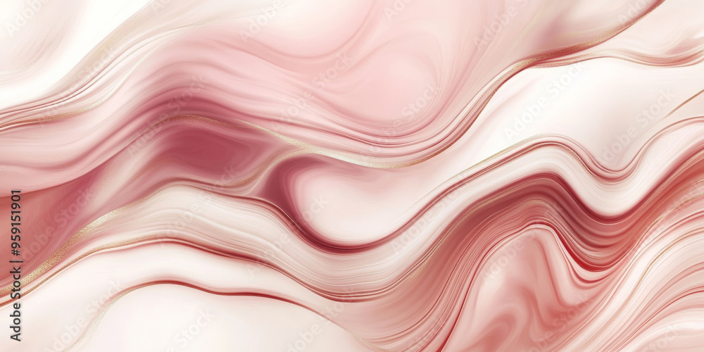 Obraz premium A luxurious abstract background with rich, flowing gradients in shades of rose gold and cream. The design has a sophisticated, opulent look with gentle, refined textures.