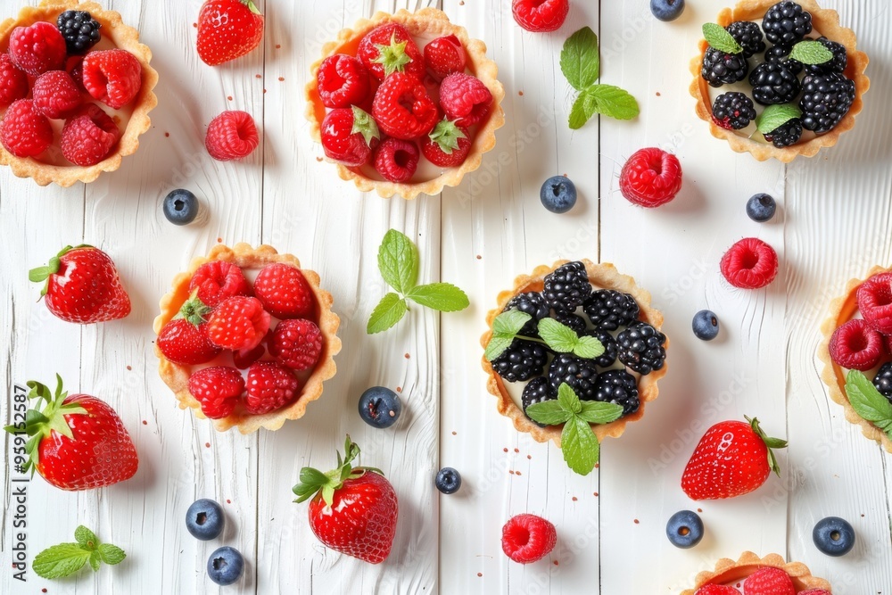 Berries tartlets, fresh strawberry, blueberry pastries, fruit tartlet cakes, french berry dessert, raspberry Berries tartlets, fresh strawberry, blueberry pastries, fruit tartlet cakes, french berry dessert, raspberry