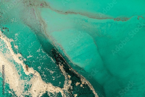 Original artwork photo of marble ink abstract art. High resolution photograph from exemplary original painting. Abstract painting was painted on HQ paper texture to create smooth marbling pattern.
