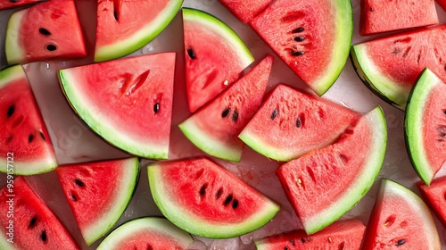 Slices of Fresh Watermelon