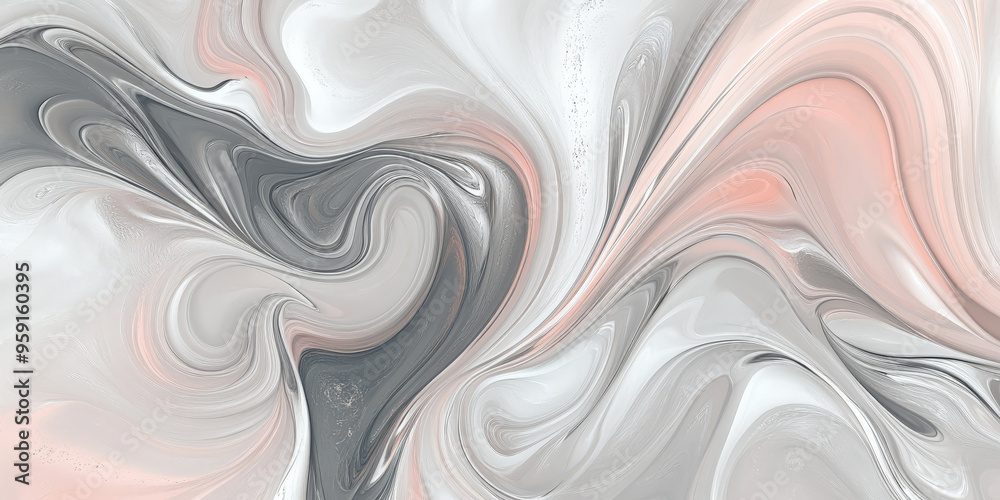 A chic abstract background featuring delicate swirls in soft gray and blush. The design has a modern, sophisticated look with smooth, refined textures. A chic abstract background featuring delicate swirls in soft gray and blush. The design has a modern, sophisticated look with smooth, refined textures.