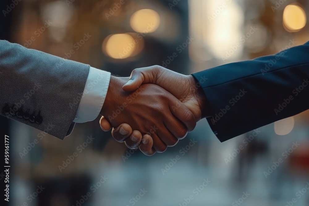A professional handshake shared between two businessmen serves as a powerful symbol representing partnership, success, and collaboration within the dynamic corporate landscape and business world A professional handshake shared between two businessmen serves as a powerful symbol representing partnership, success, and collaboration within the dynamic corporate landscape and business world