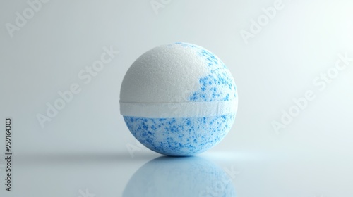 White Blue Bathbomb photo