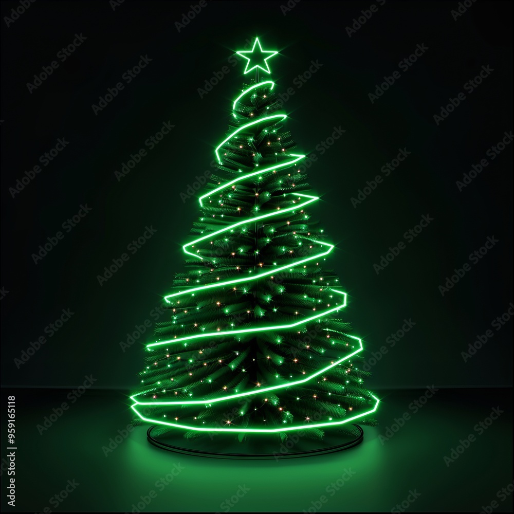 3d christmas tree. 3d christmas tree.