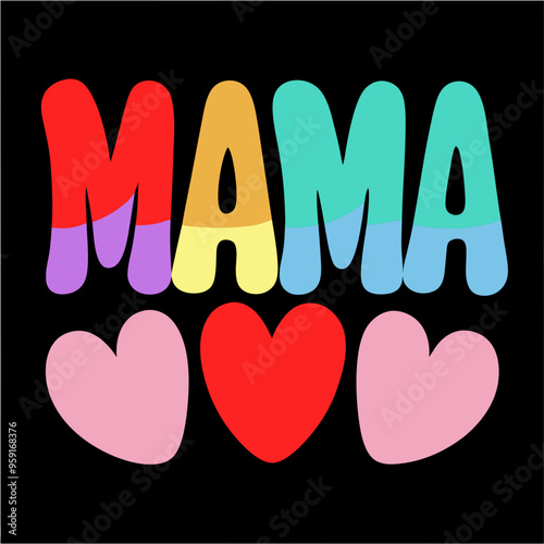 Boss Mama and Spooky Mama Halloween typography sublimation t shirt design and clip art