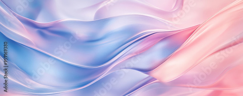 Abstract backdrop with soft, flowing lines in pastel shades of pink, blue, and lavender. The design features gentle curves and swirls that evoke a sense of fluidity and harmony, ideal for creative and