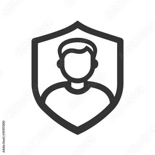 Full customer care service - Minimal Personal qualities icon. Full customer protection. Personal service offering. Icon, inclusion, service, buyer, full, guest, offer, personal, account, client, symbo