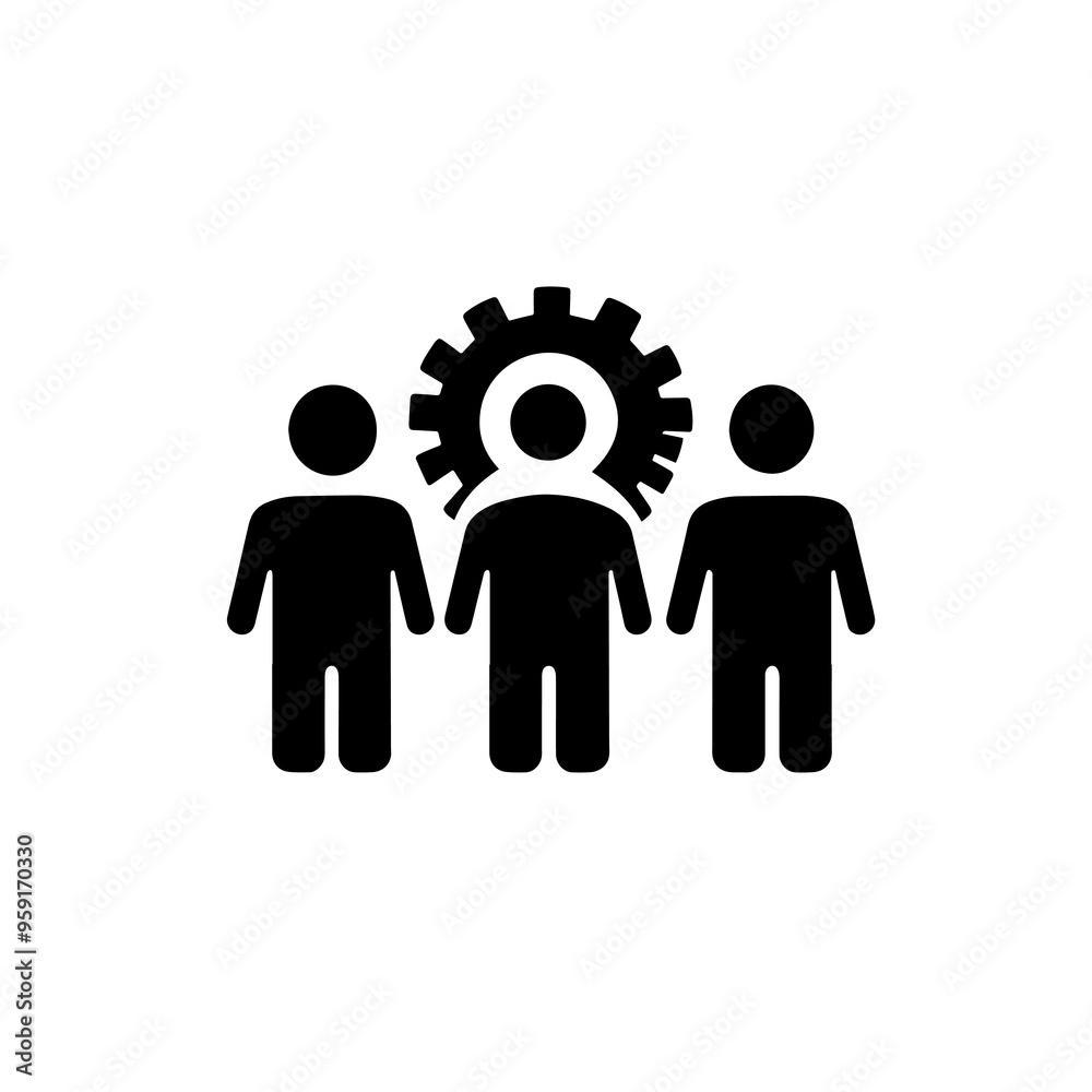 Professional services icon with manage group sign. Professional services icon and customize, setup, manage, process symbol. Manager, customize, colleagues, business, businessmen, cog, crowd Professional services icon with manage group sign. Professional services icon and customize, setup, manage, process symbol. Manager, customize, colleagues, business, businessmen, cog, crowd