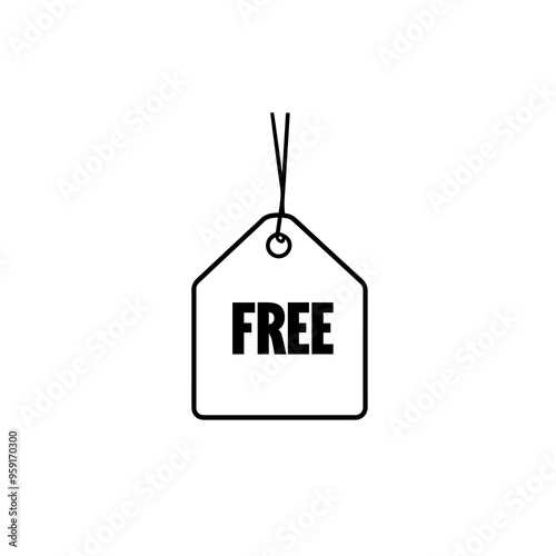 Free vector label illustration. Free sticker, badge, tag. Free, icon, charge, action, advertisement, advertising, background, badge, banner, best, bonus