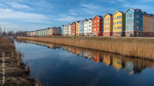 Waterside homes in Saransk. photo