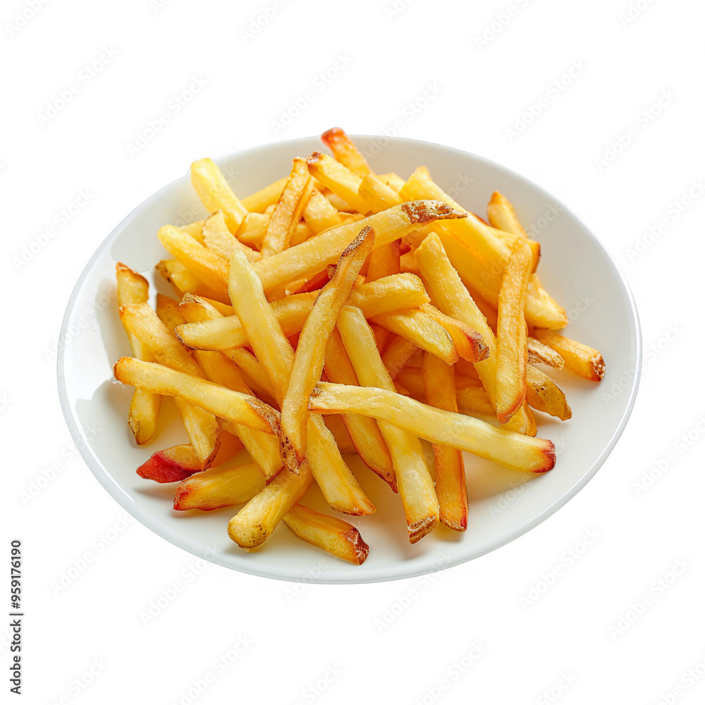 Crispy French Fries and Chips Served in a Bowl with Savory Seasoned Flavor