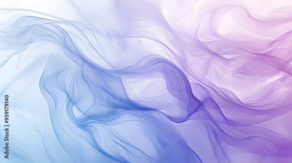 Fototapeta premium Abstract Flowing Purple and Blue Swirls.