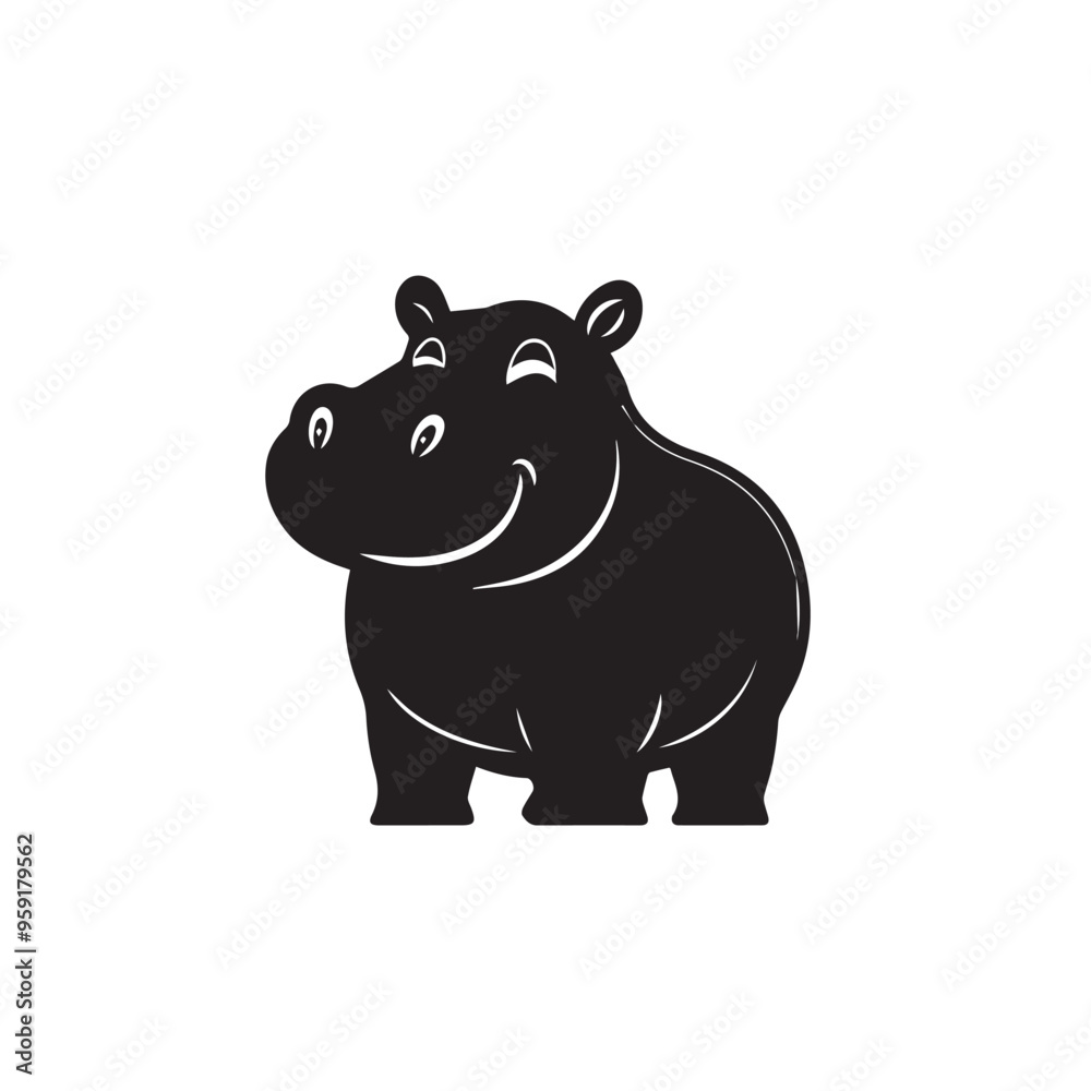 hippo in cartoon, doodle style . Image for t-shirt, web, mobile apps and ui. Isolated 2d vector illustration in logo, icon, sketch style, Eps 10, black and white. AI Generative hippo in cartoon, doodle style . Image for t-shirt, web, mobile apps and ui. Isolated 2d vector illustration in logo, icon, sketch style, Eps 10, black and white. AI Generative