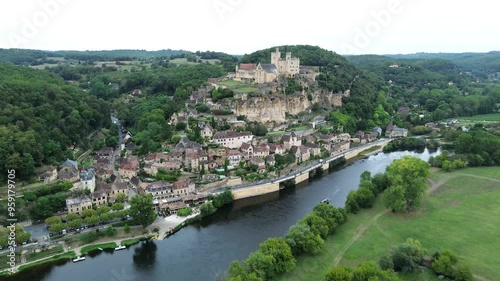 Beynac-et-Cazenac in France from the air photo