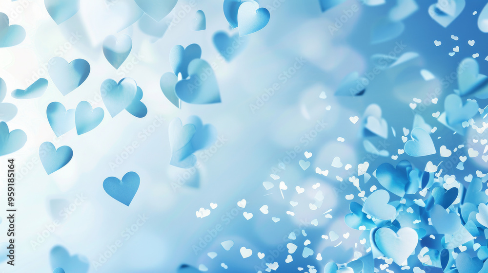 Blue and pink heart shapes, Valentines day background. Be my valentine theme. valentine celebration concept greeting card hearts on string with gold defused bokeh lights in the background Blue and pink heart shapes, Valentines day background. Be my valentine theme. valentine celebration concept greeting card hearts on string with gold defused bokeh lights in the background