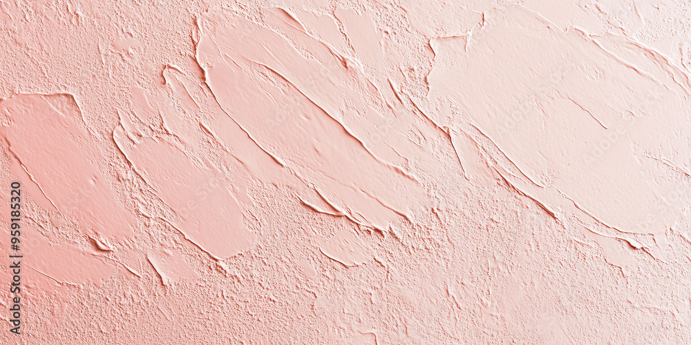Fototapeta premium A light coral surface with a fine, stippled texture. The soft, warm hue combined with the delicate texture creates an inviting and visually pleasing background.