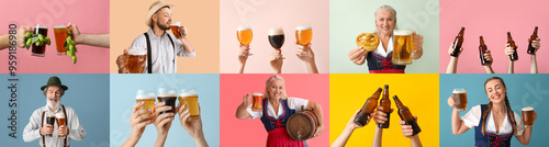 Collage of German people wi...