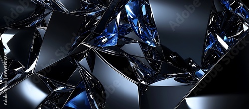 3d abstract background of glass