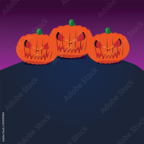 Halloween background, Halloween pumpkin on colored background