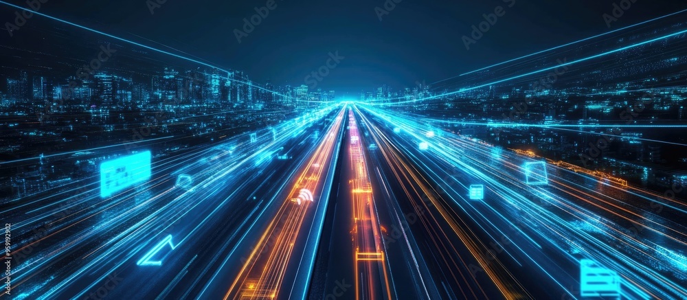 5G wireless network systems and Internet of Things with light trails of vehicles 5G wireless network systems and Internet of Things with light trails of vehicles