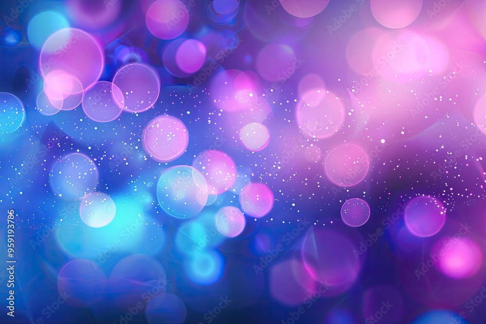 Dreamy Purple and Blue Bokeh Lights Dreamy Purple and Blue Bokeh Lights