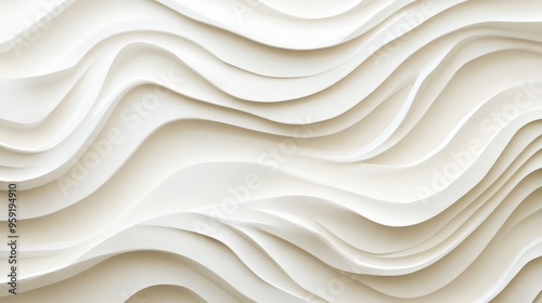 This beautiful and stunning abstract background showcases elegant plywood waves that feature a soft white texture, making it perfect for a variety of design applications in different contexts