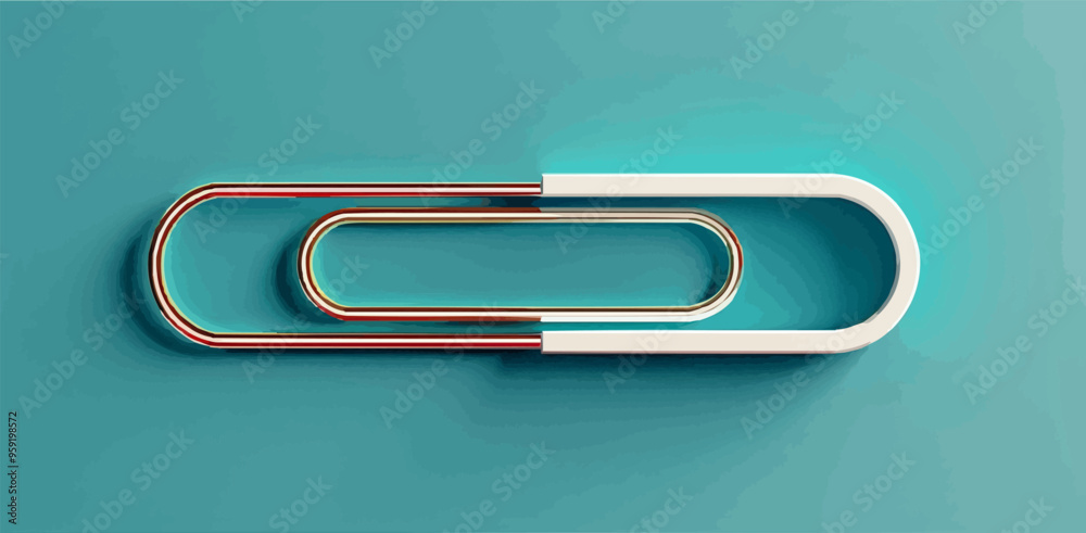 A minimalist vector of a paper clip. A minimalist vector of a paper clip.