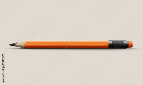 A minimalist vector of a pencil.